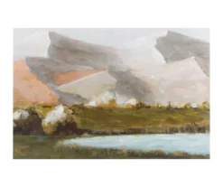 In The Mountains Textured Wrapped Canvas