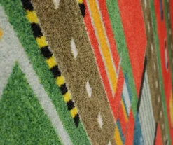 Red & Green Race Track Play Area Rug, (5' X 8') -Home Decor Store 810599731 A8 3