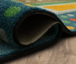 Red & Green Race Track Play Area Rug, (5' X 8') -Home Decor Store 810599731 A8 5