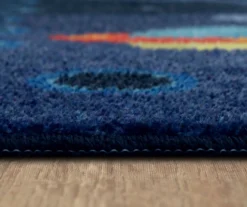 Navy & Yellow Space Rocket Play Area Rug, (8' X 10') -Home Decor Store 810599737 A8 4