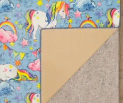 Unicorn Wish Blue Multi-Color Area Rug, (3' 4" X 5') 8 Unicorn Wish Blue Multi-Color Area Rug, (3' 4" X 5') -Home Decor Store 810599842 A8 2