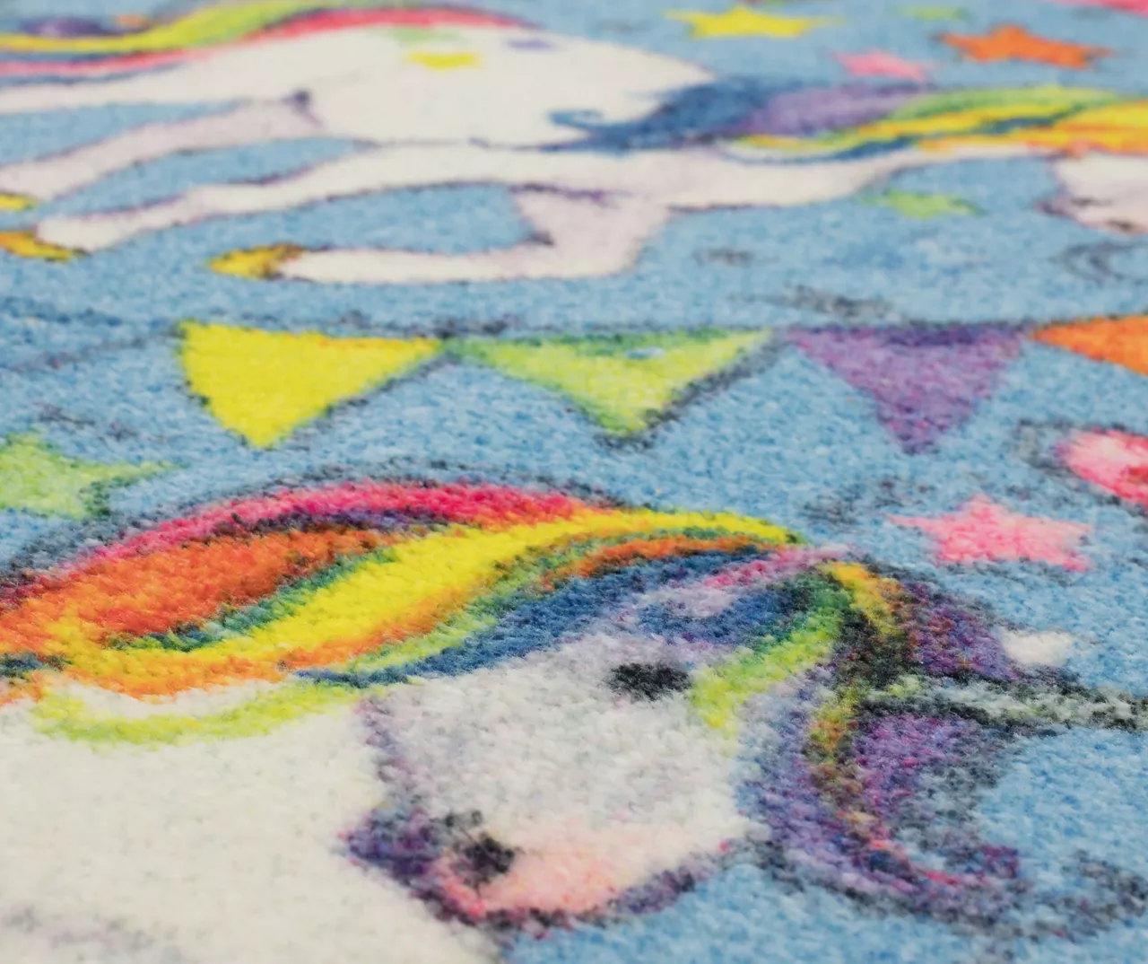 Unicorn Wish Blue Multi-Color Area Rug, (3' 4" X 5') 4 Unicorn Wish Blue Multi-Color Area Rug, (3' 4" X 5') - Image 4