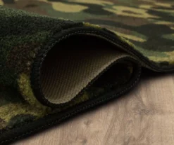 Green, Black & Brown Camouflage Area Rug, (3' 4" X 5') -Home Decor Store 810599902 A8 5