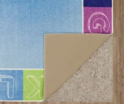 Blue & Rainbow Alphabet Border Area Rug, (5' X 8') 9 Blue & Rainbow Alphabet Border Area Rug, (5' X 8') -Home Decor Store 810599927 A8 2