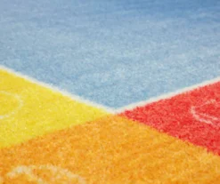 Blue & Rainbow Alphabet Border Area Rug, (5' X 8') 11 Blue & Rainbow Alphabet Border Area Rug, (5' X 8') -Home Decor Store 810599927 A8 3