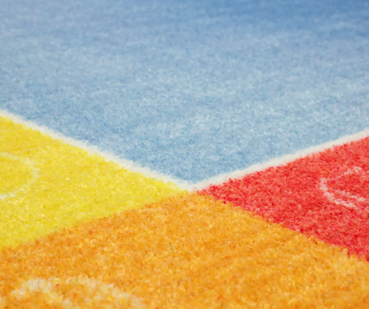 Blue & Rainbow Alphabet Border Area Rug, (5' X 8') 5 Blue & Rainbow Alphabet Border Area Rug, (5' X 8') - Image 5