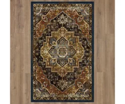 Eason Brown & Navy Ornamental Area Rug, (5' X 8') 11 Eason Brown & Navy Ornamental Area Rug, (5' X 8') -Home Decor Store 810600284 A0 2