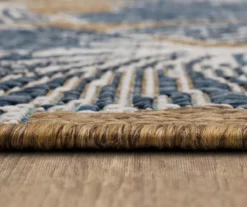 Treasured Garden Navy & Brown Botanical Outdoor Area Rug, (2.5' X 6') 16 Treasured Garden Navy & Brown Botanical Outdoor Area Rug, (2.5' X 6') -Home Decor Store 810600358 A8 4