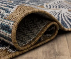 Treasured Garden Navy & Brown Botanical Outdoor Area Rug, (2.5' X 6') 17 Treasured Garden Navy & Brown Botanical Outdoor Area Rug, (2.5' X 6') -Home Decor Store 810600358 A8 5