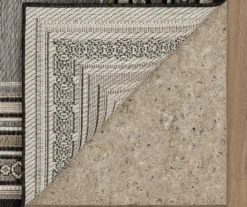 Panama Dark Gray & Black Geo-Bordered Outdoor Area Rug, (4' X 5.5') 9 Panama Dark Gray & Black Geo-Bordered Outdoor Area Rug, (4' X 5.5') -Home Decor Store 810600367 A8 2