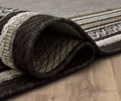 Panama Dark Gray & Black Geo-Bordered Outdoor Area Rug, (4' X 5.5') 13 Panama Dark Gray & Black Geo-Bordered Outdoor Area Rug, (4' X 5.5') -Home Decor Store 810600367 A8 5