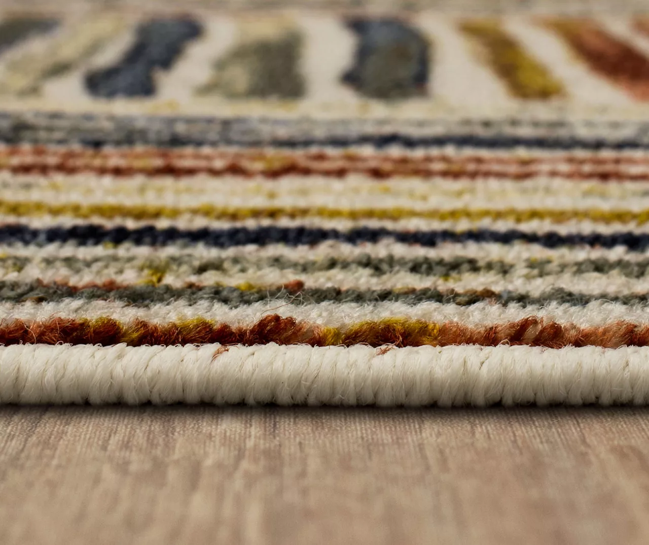 Hermes Beige & Multi-Color Weave Print Area Rug, (2' X 8') 7 Hermes Beige & Multi-Color Weave Print Area Rug, (2' X 8') - Image 7