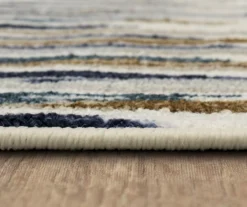 Quicksilver Blue, Brown & White Abstract Area Rug, (2' X 8') 14 Quicksilver Blue, Brown & White Abstract Area Rug, (2' X 8') -Home Decor Store 810600446 A8 4