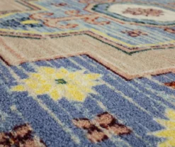 Coeus Blue & Peach Ornamental Area Rug, (2' X 8') -Home Decor Store 810600468 A8 3