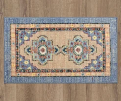 Coeus Blue & Peach Ornamental Area Rug, (7.5' X 10') -Home Decor Store 810600471 A0 2