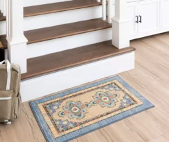 Coeus Blue & Peach Ornamental Area Rug, (7.5' X 10') -Home Decor Store 810600471 A0 3