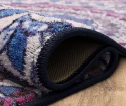 Florence Purple, Blue & White Medallion Area Rug, (8' X 10') -Home Decor Store 810600513 A8 5