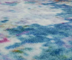 Art Explosion Blue & White Abstract Area Rug, (5' X 8') -Home Decor Store 810600565 A8 3