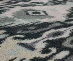 Hip Ikat Charcoal & Gray Area Rug, (5' X 8') -Home Decor Store 810600596 A8 3