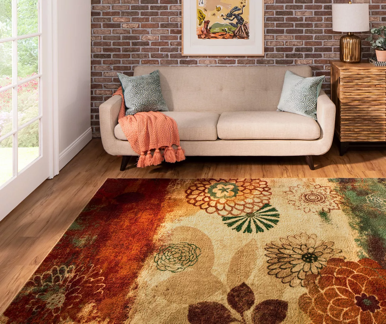 Mohawk Pandora Earth-Tone Floral Area Rug 12 Mohawk Pandora Earth-Tone Floral Area Rug - Image 12