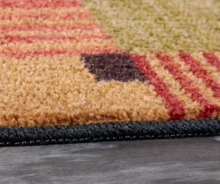 Alliance Red & Olive Patchwork Accent Rug, (20" X 34") -Home Decor Store 810600659 A8 4