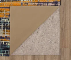 Kaven Orange & Navy Crosshatch Area Rug, (2' X 3') -Home Decor Store 810600749 A8 2