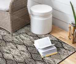 Paradise Grove Dark Gray & Tan Arabesque Outdoor Area Rug, (5' 3" X 7.5') 16 Paradise Grove Dark Gray & Tan Arabesque Outdoor Area Rug, (5' 3" X 7.5') -Home Decor Store 810600839 A0 4