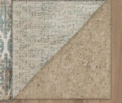 Paradise Grove Light Gray & Turquoise Arabesque Outdoor Area Rug, (2.5' X 6') 12 Paradise Grove Light Gray & Turquoise Arabesque Outdoor Area Rug, (2.5' X 6') -Home Decor Store 810600841 A8 2