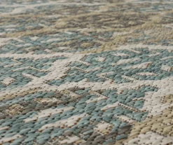 Paradise Grove Light Gray & Turquoise Arabesque Outdoor Area Rug, (2.5' X 6') 14 Paradise Grove Light Gray & Turquoise Arabesque Outdoor Area Rug, (2.5' X 6') -Home Decor Store 810600841 A8 3