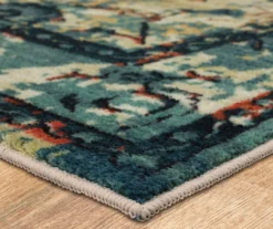 Essa Blue & Beige Ornamental Area Rug, (2' X 3') -Home Decor Store 810600889 A8 1