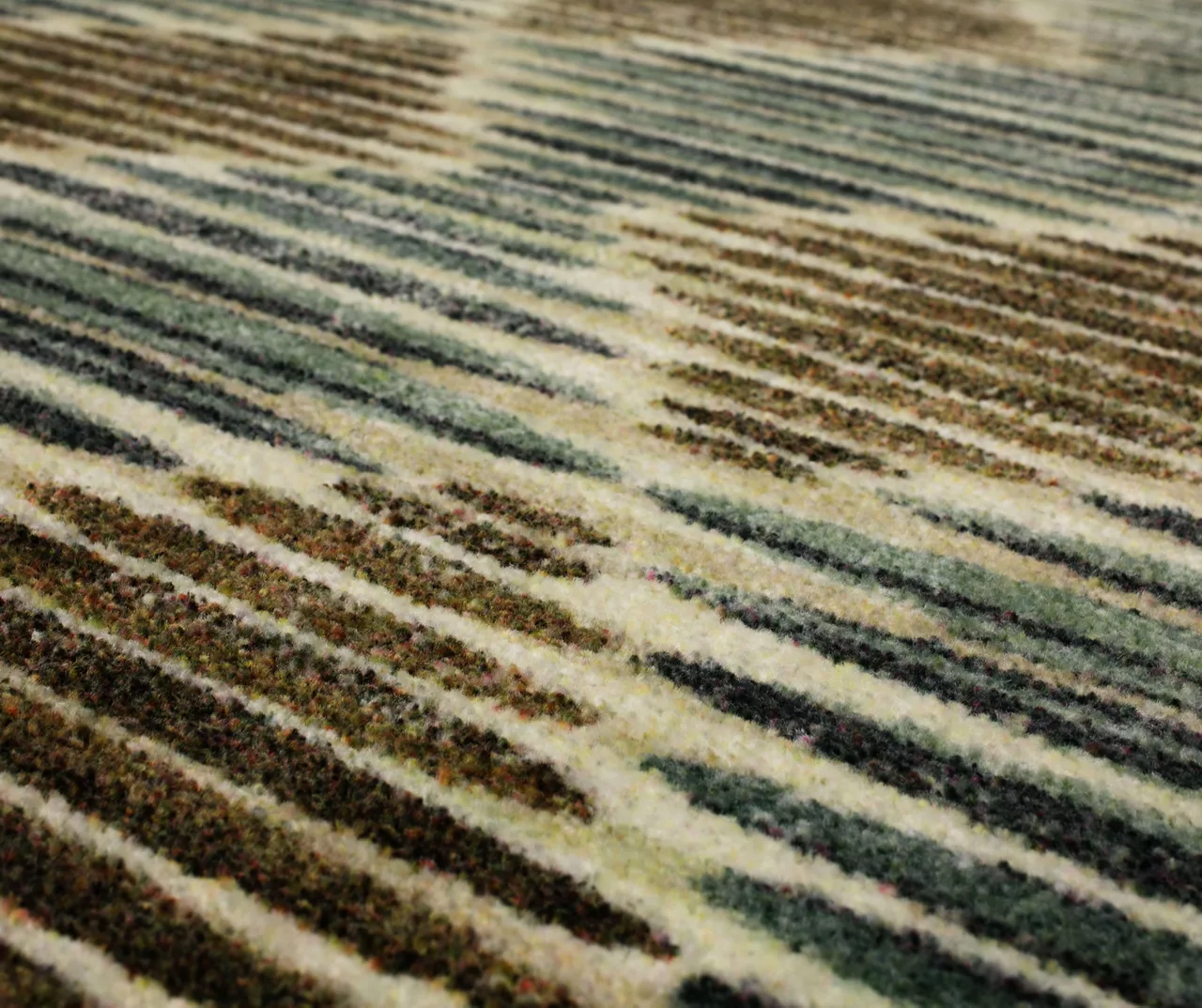 Nojus Brown & Gray Stripe Geometric Area Rug, (5' X 8') 7 Nojus Brown & Gray Stripe Geometric Area Rug, (5' X 8') - Image 7