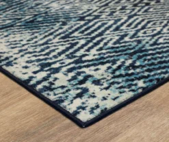 Maisie Navy & White Geometric Area Rug, (2.5' X 8') -Home Decor Store 810600922 A8 1