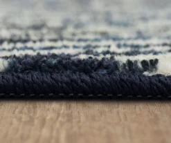 Maisie Navy & White Geometric Area Rug, (2.5' X 8') -Home Decor Store 810600922 A8 4