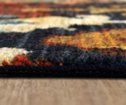 Blue & Brown Geometric Diamond Area Rug, (8' X 10') -Home Decor Store 810600940 A8 4