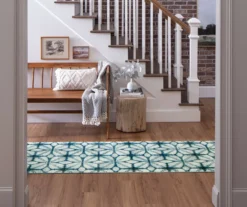 Elyzabeth Blue & White Lattice Area Rug, (2.5' X 10') -Home Decor Store 810600981 A0 3