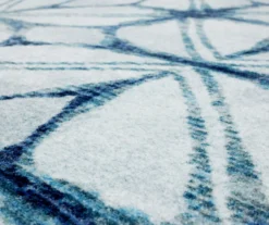 Elyzabeth Blue & White Lattice Area Rug, (2.5' X 10') -Home Decor Store 810600981 A8 3