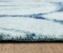 Elyzabeth Blue & White Lattice Area Rug, (2.5' X 10') -Home Decor Store 810600981 A8 4