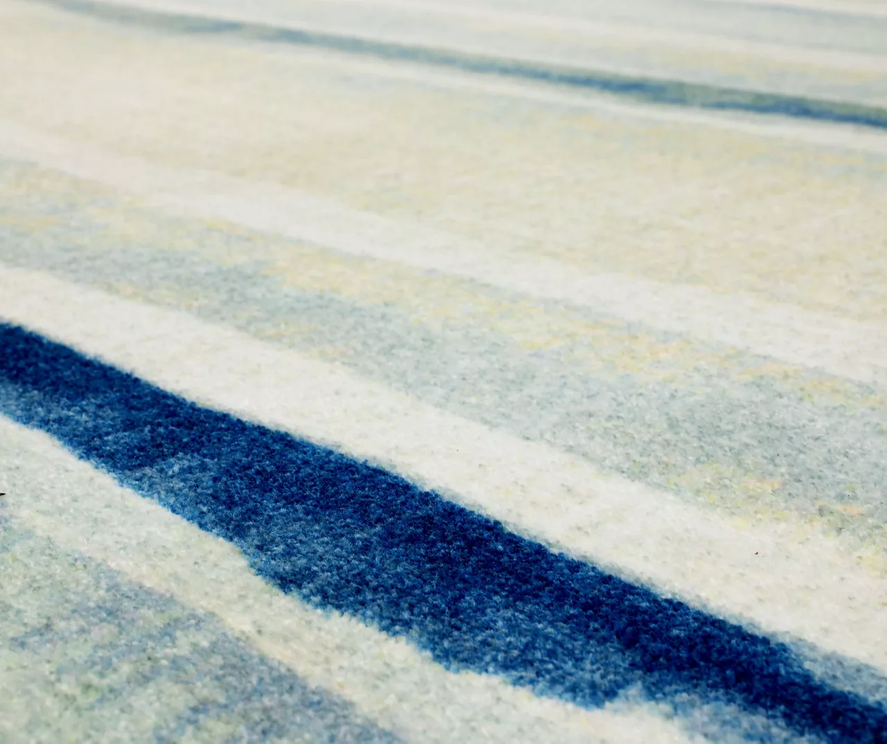 Abbygaylle Blue & White Watercolor Stripe Area Rug, (5' X 8') 4 Abbygaylle Blue & White Watercolor Stripe Area Rug, (5' X 8') - Image 4