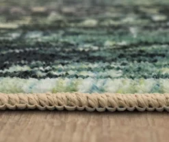 Rowland Charcoal & Blue Ornamental Floral Area Rug, (2' X 8') -Home Decor Store 810601014 A8 4