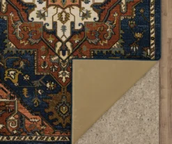 Tethys Navy & Brown Ornamental Accent Rug, (20" X 34") -Home Decor Store 810601023 A8 2