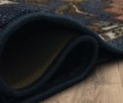 Tethys Navy & Brown Ornamental Accent Rug, (20" X 34") -Home Decor Store 810601023 A8 5