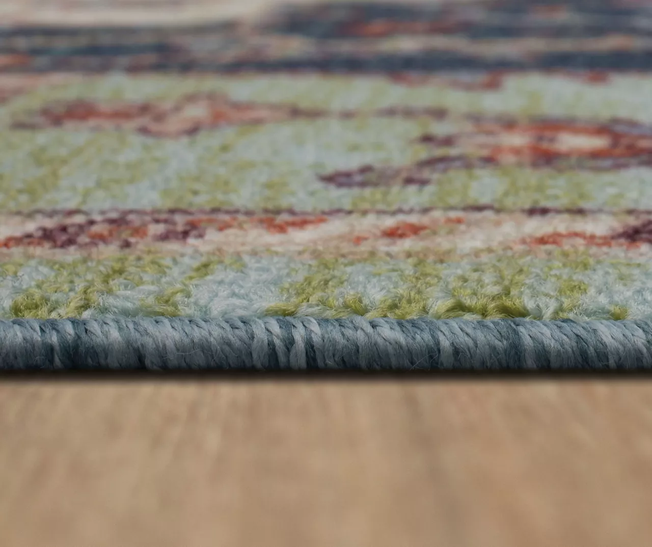 Tethys Green & Blue Ornamental Accent Rug, (20" X 34") 7 Tethys Green & Blue Ornamental Accent Rug, (20" X 34") - Image 7