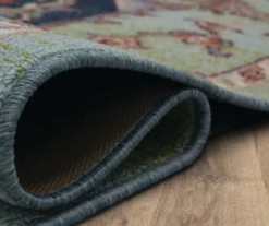 Tethys Green & Blue Ornamental Accent Rug, (20" X 34") 15 Tethys Green & Blue Ornamental Accent Rug, (20" X 34") -Home Decor Store 810601028 A8 5