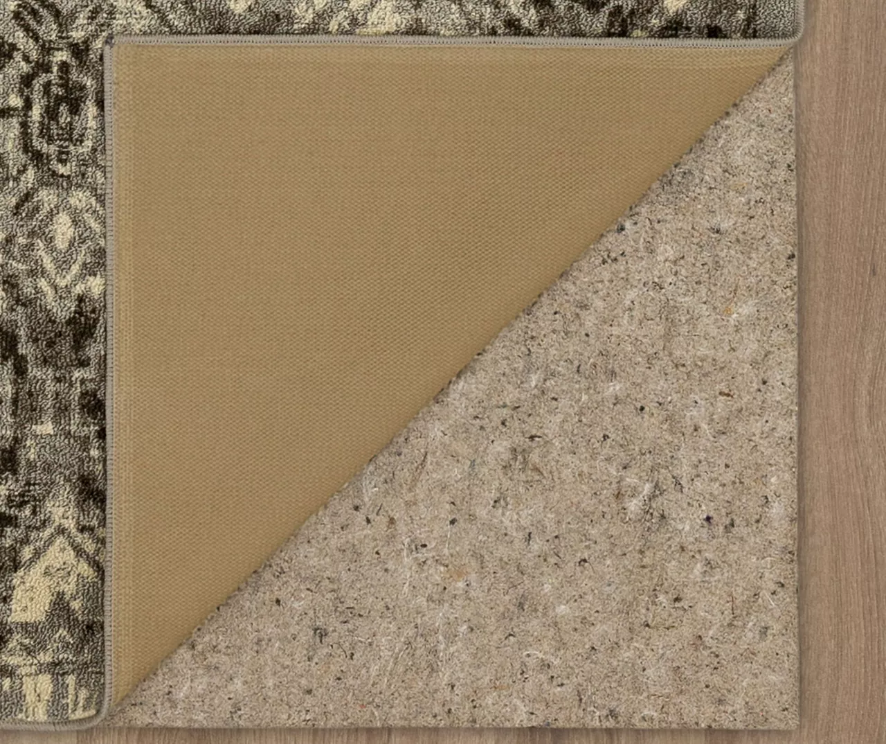 Tecate Gray Bordered Arabesque Accent Rug, (20" X 34") 3 Tecate Gray Bordered Arabesque Accent Rug, (20" X 34") - Image 3