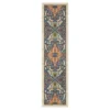 Tethys Blue & Peach Ornamental Area Rug, (2' X 8')