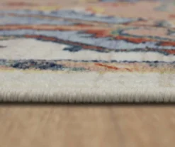 Tethys Blue & Peach Ornamental Area Rug, (2' X 8') -Home Decor Store 810601106 A8 4