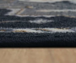 Tethys Navy & Charcoal Ornamental Accent Rug, (20" X 34") 14 Tethys Navy & Charcoal Ornamental Accent Rug, (20" X 34") -Home Decor Store 810601110 A8 4