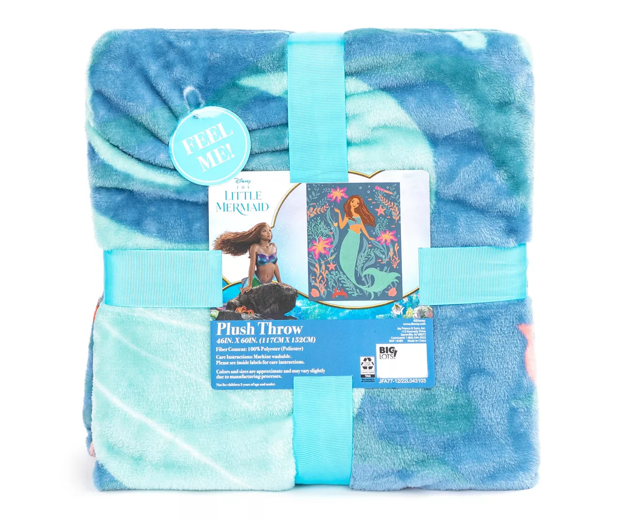 The Little Mermaid Ariel Fleece Throw, (46" X 60") 1 The Little Mermaid Ariel Fleece Throw, (46" X 60")