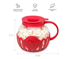 Ecolution Micro-Pop Red Microwave Popcorn Popper, 3 Quarts -Home Decor Store 810602464 A7 4