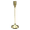 Gold Metal Taper Candle Holder, (12")